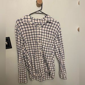 American eagle blue and white flannel